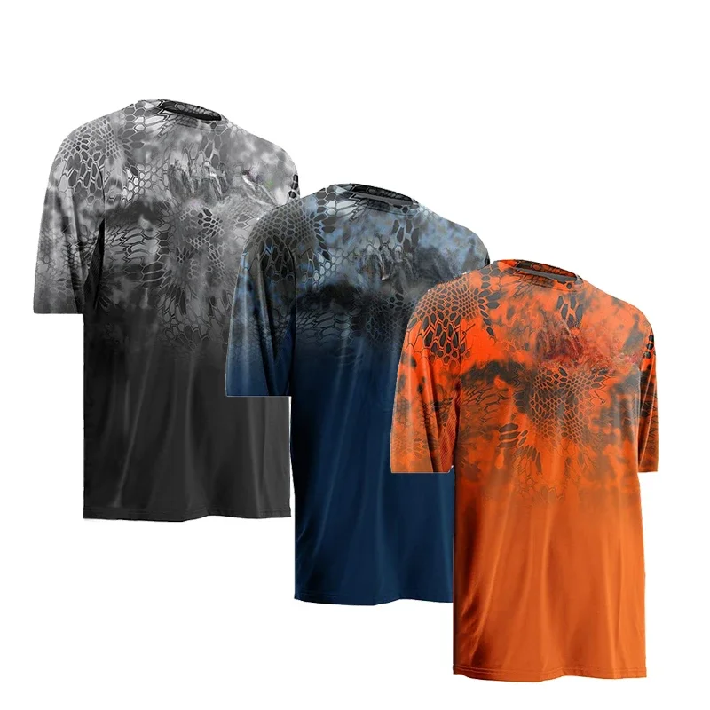 Fishing Shirts Men Summer Outdoor Short Sleeve Fishing Jerseys Fish Apparel Protection Breathable Angling Clothing