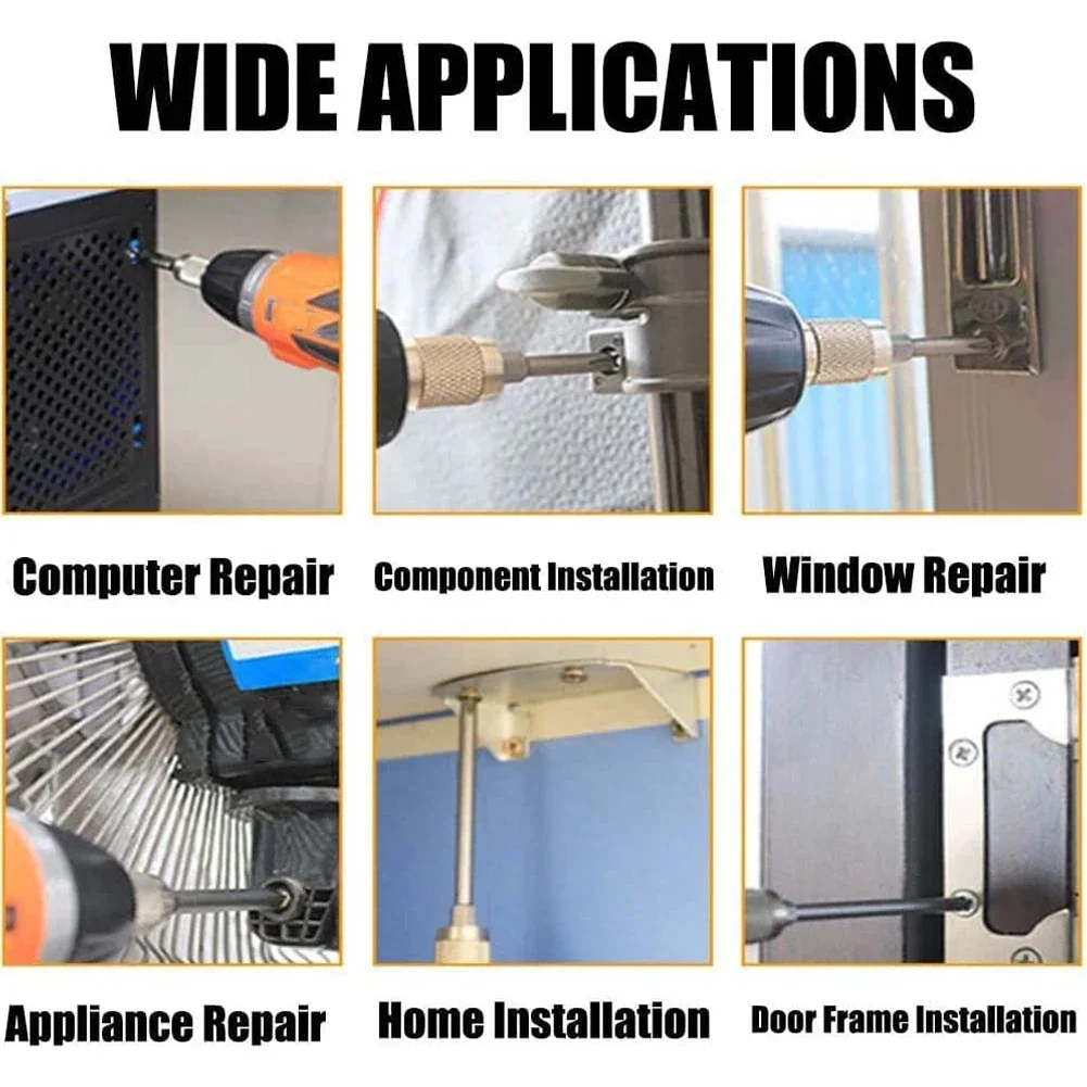 Hand Tools Screwdriver Bit Alloy Steel Hexagon Length 2.55In Power Drill Quick Change Screwdriver Bit Brand New