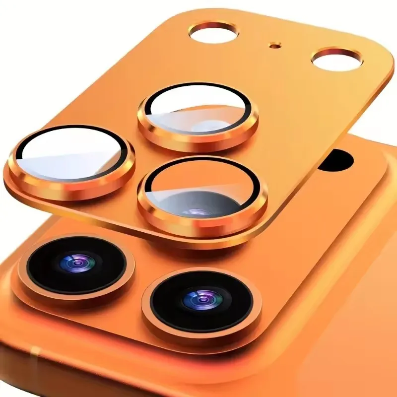 2PCS Protective Film for iPhone 17 Pro Max/iPhone 17 Pro/17 Air Ziai Coverage Ultra-Thin Camera Lens Protector Metal Frame New