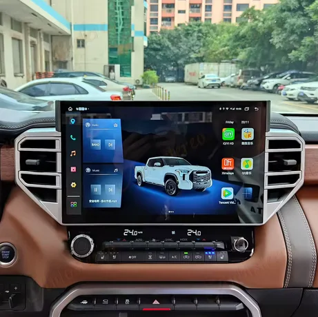 14Inch Android Carplay For Toyota Tundra Sequoia 2020-2024 Tesla Style Car GPS Navigation Multimedia Player Radio Tape HeadUnit