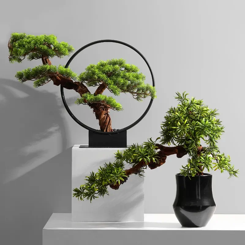 2m High Live Plants Indoor Bonsai Trees Artificial Pine Tree for Home Decoration