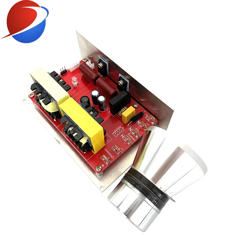 28K120W Low power Ultrasonic Generator/Controller/Driving Power PCB  220V with 2PCS transducers