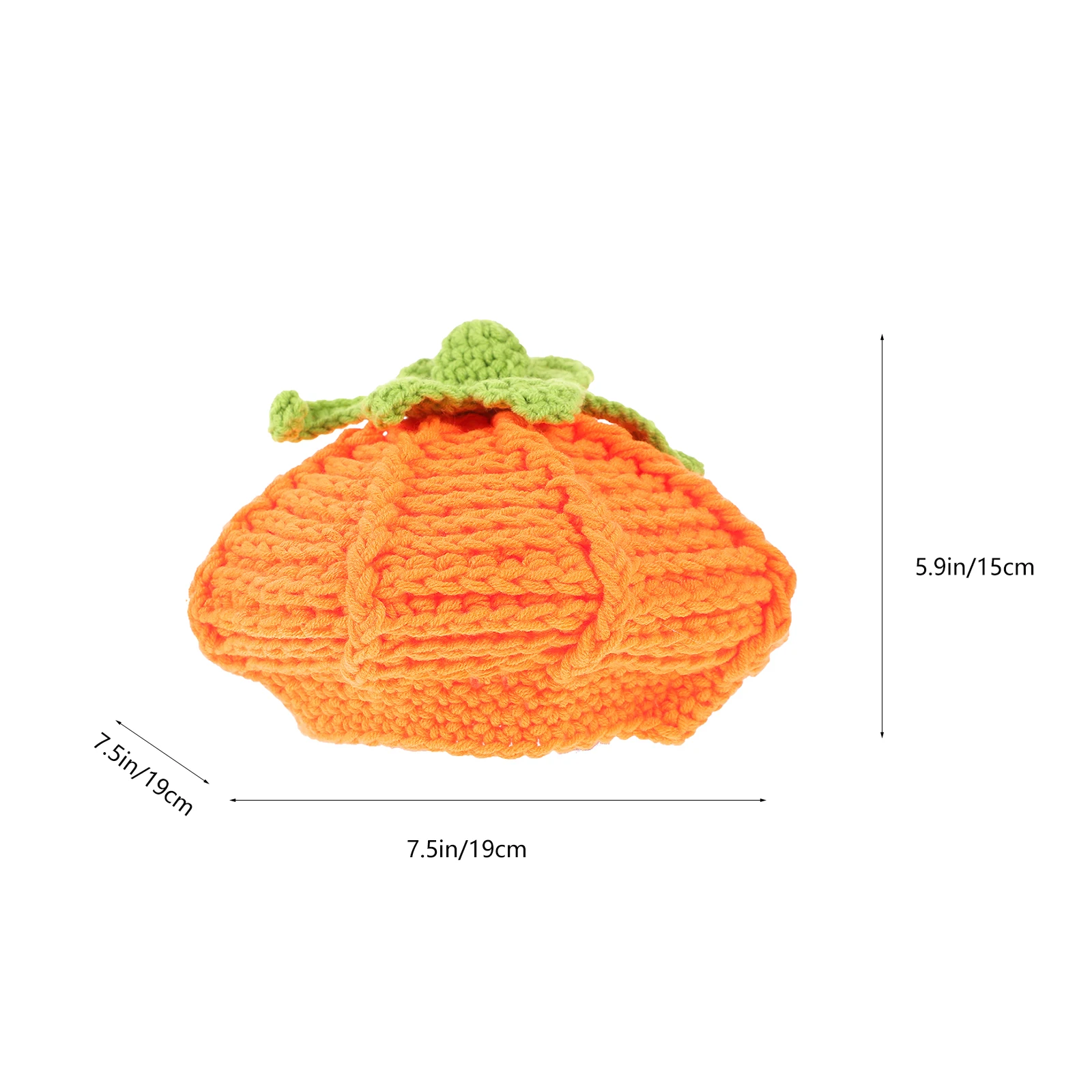 

Pumpkin Wool Toddler Baby Children Cap Autumn Winter Children Cap Orange Knitted Toddler Hat Soft Sizes