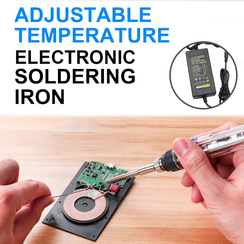 T12 Soldering Iron with T12 Hot Melt Pressure Head 14 Series Tip Spatula Compatible with Models 1401-1406 for Rapid Heating
