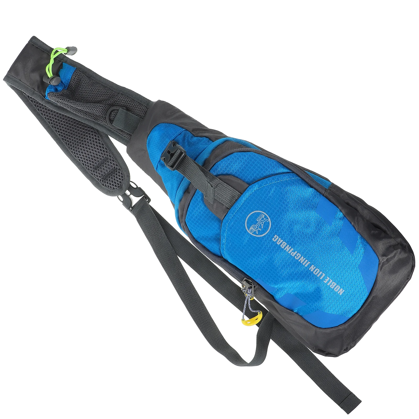 

Sling Bag Mini Blue Adjustable Shoulder Chest Pack for Women Men Hiking Travel Crossbody Sports Water Repellent Wear Resistant
