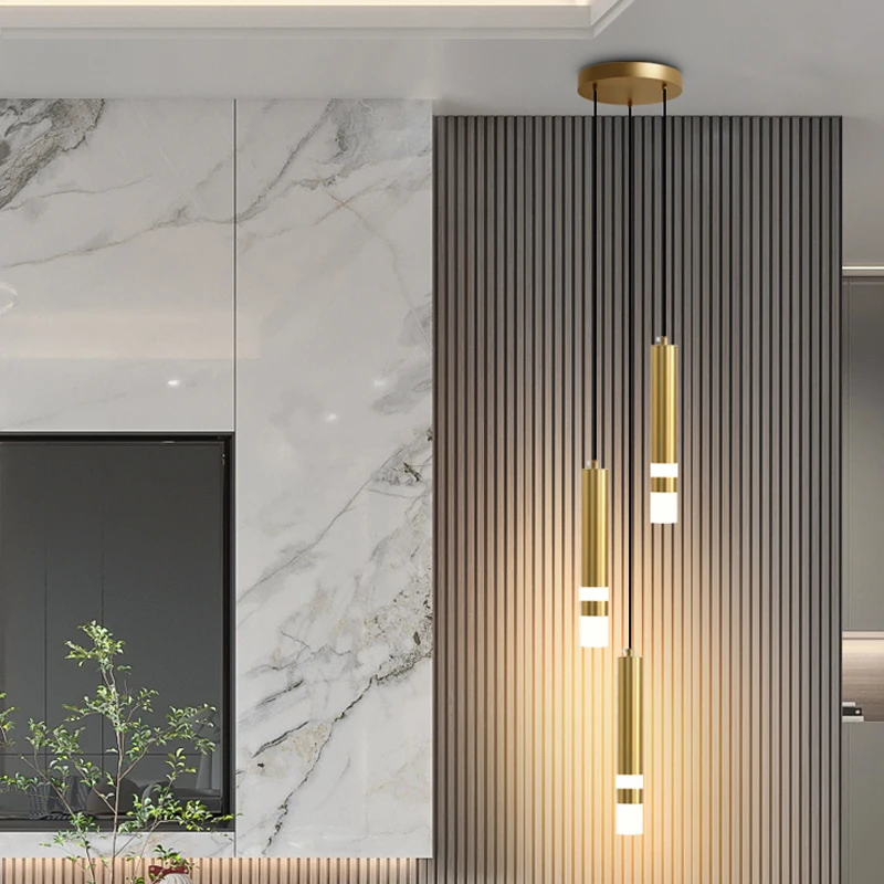 Candelabro LED de doble o tres cabezas, carcasa dorada y negra, creativa y lujosa, para casas modernas