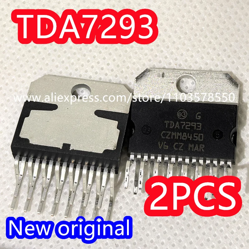 (2PCS) 100% brand new original TDA7293 TDA7293V package ZIP-15 chip audio amplifier 120V 100W
