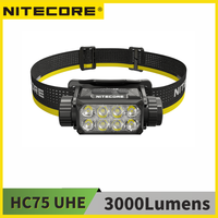 Nitecore HC75 UHE 3000 Lumens With 5500mAh Li-ion Battery 209g for Search Hiking/Trekking Rechargeable Outdoor Work