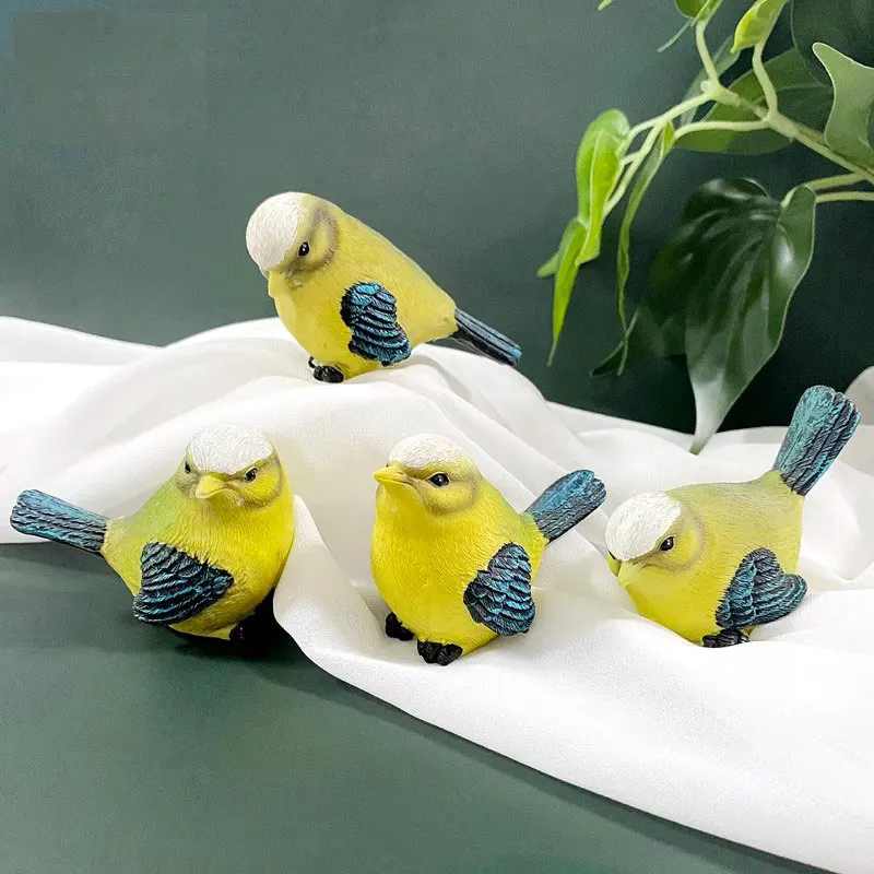 Net red bird ice chocolate mold animal resin decoration gypsum ice sculpture silicone 3D three-dimensional parrot model