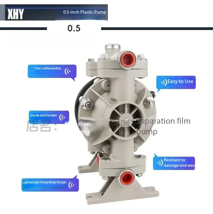 DN15 pneumatic diaphragm  4 points plastic two-way  ink scraper printing machine sand mill paint