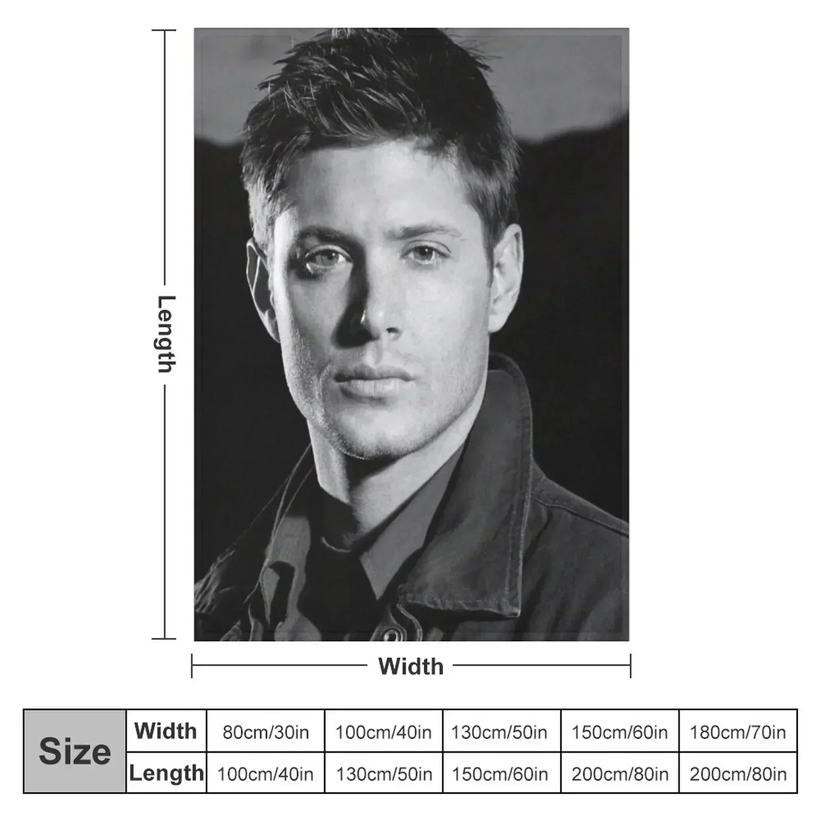 young dean winchester Throw Blanket Picnic Soft Big Winter beds Blankets