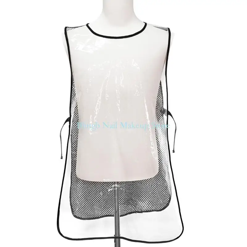 

28TA Hairdresser Protective Cape TPU Construction Mesh Back Comfort Fit Salon Uniform
