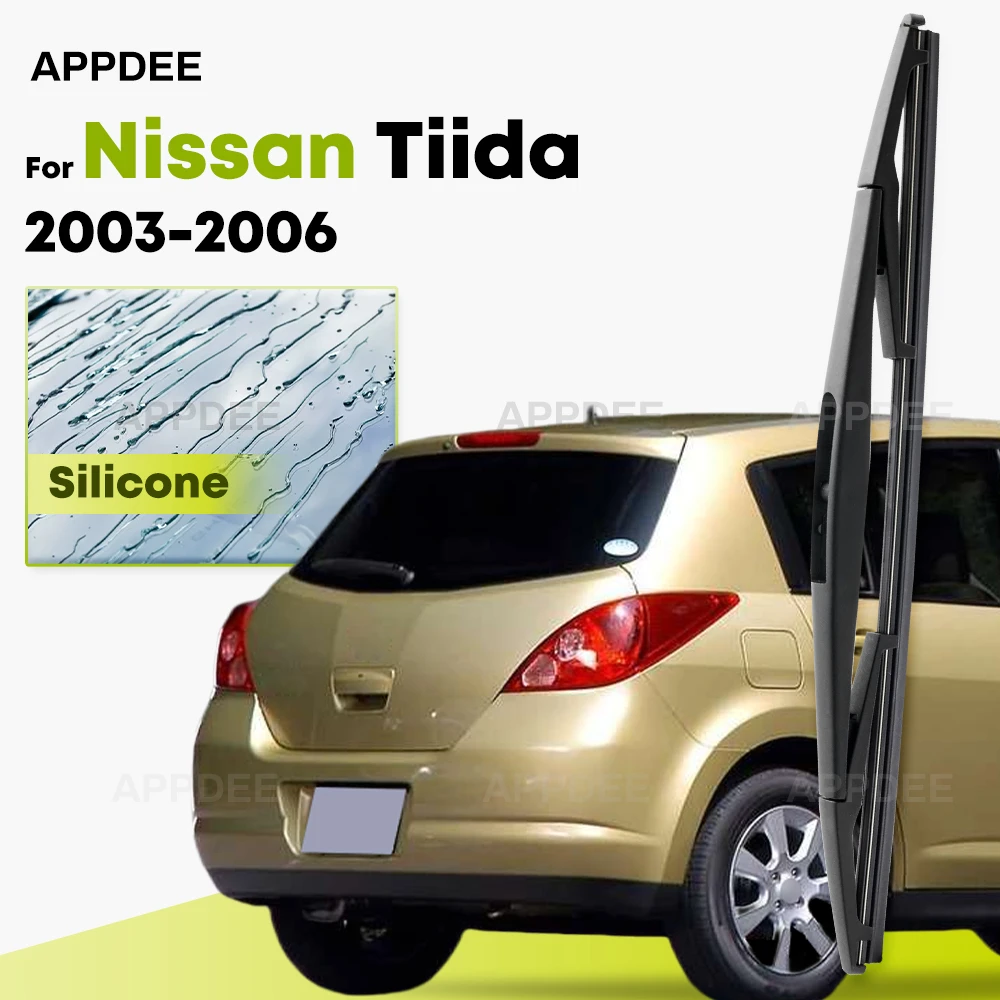 Silicone Rear Wiper For Nissan Tiida 2003-2006 coated windshield wiper blade 12