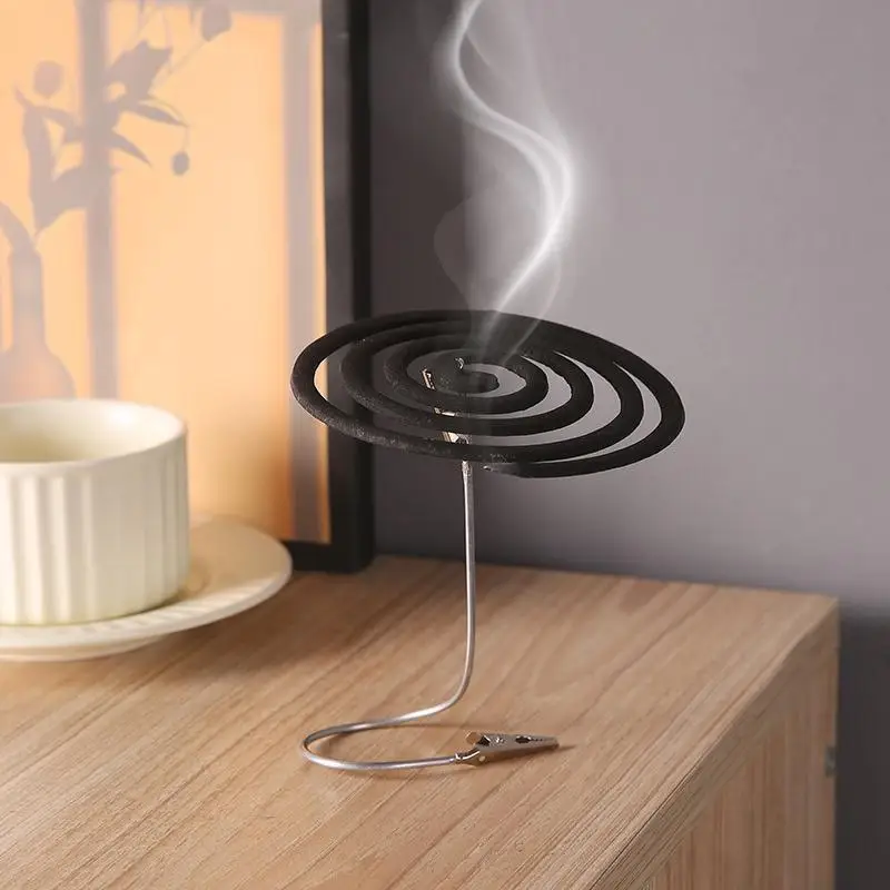 

Metal Double Ended Mosquito Coil Clip Portable Broken Incense Clip Stand Mosquito Coil Rack Photo Folder Label Card Holder