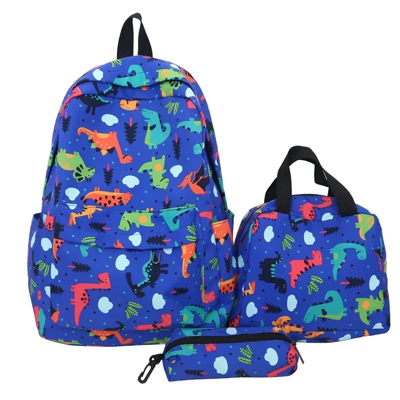 Conjunto versátil de mochila multi-peças, bolsa leve impressa, sacos pequenos para mãe e filhos, mochilas escolares para menina