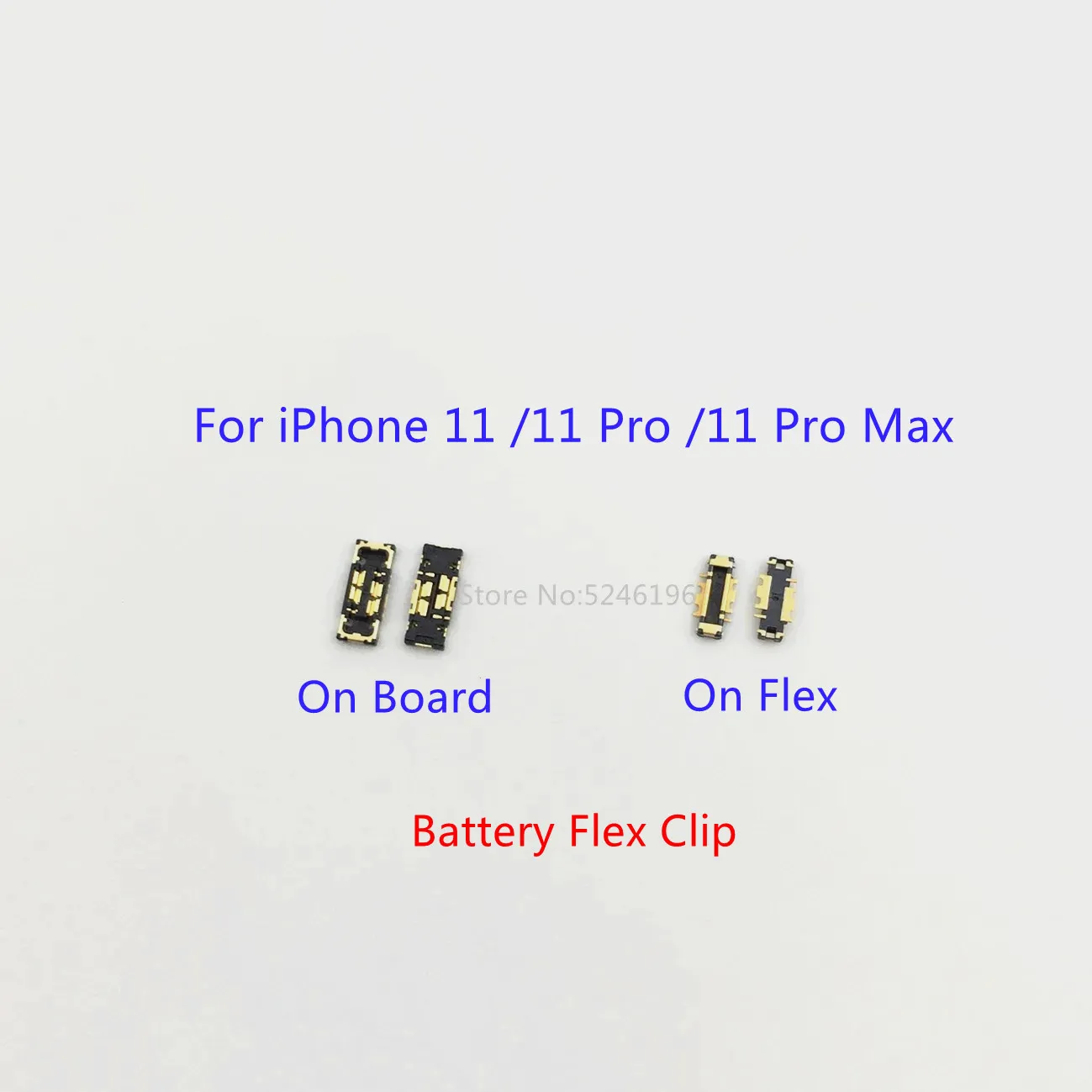 5-10pcs FPC Battery Flex Clip Connector For iPhone 11 iPhone 11Pro iPhone 11 Pro Max Plug On Board
