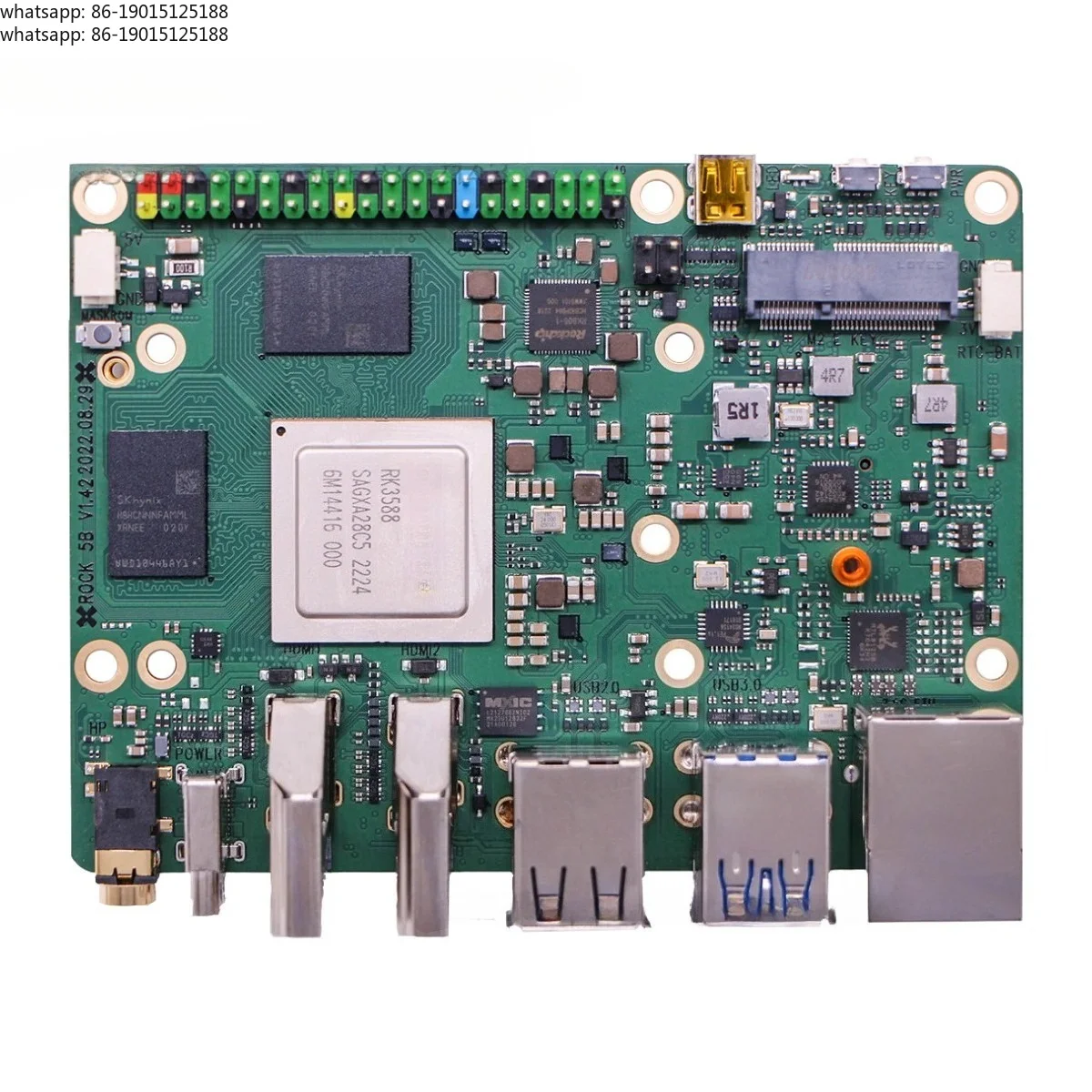 Development board ROCK 5B RK3588 octa-core single board computer 8K output ROCK 5B 32GB [32GB LPDDR4X, WIFI/eMMC