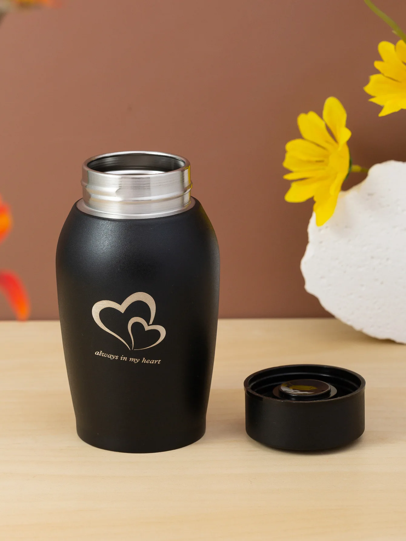 Urne für mehrfarbige Edelstahl Hund Urnen Katzen Vögel Maus Einäscherung Asche Urne versiegelte Beerdigung für Hunde Haustier Souvenir Glas – Detail 2