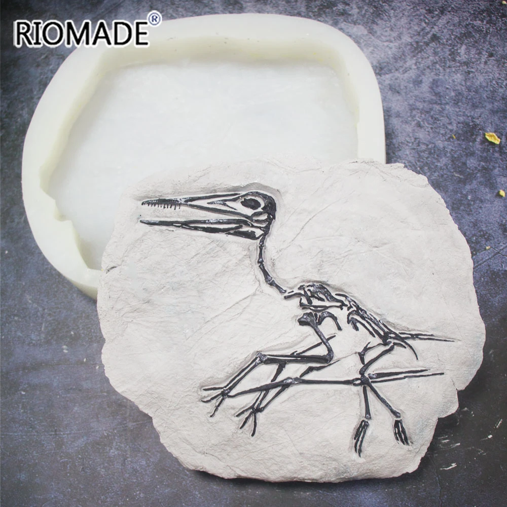 Pterosaur Fossils Style Silicone Mold DIY Hand Colored Decorative Tools For  Puzzle Game Coloring Gypsum Clay Mould