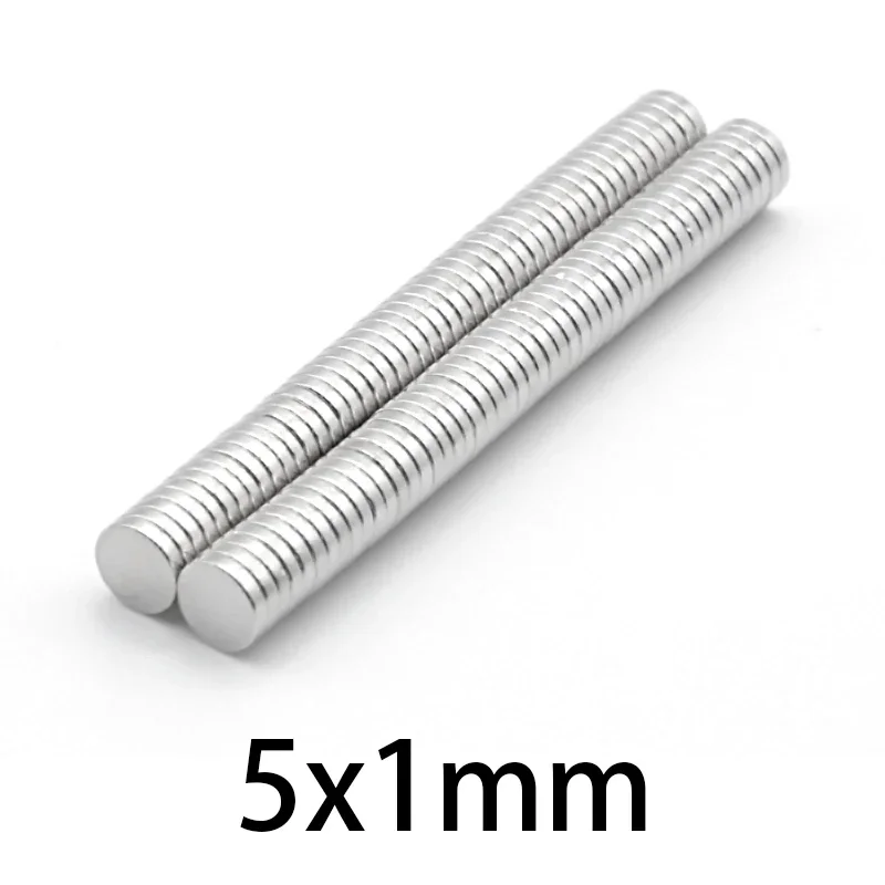 5x1mm Magnetic Mini Small Circular Magnets Rare Earth N35 Neodymium Magnet Strong Dia Permanent NdFeB  Disc 5*1 mm
