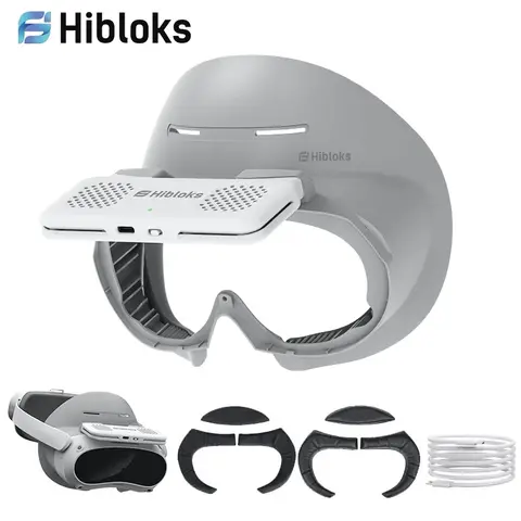 Hibloks VR Face Cover For Pico 4 Facial Interface With Radiator Cool Mask Widen Face Pad Replacement For PICO4 Ultra Accessories