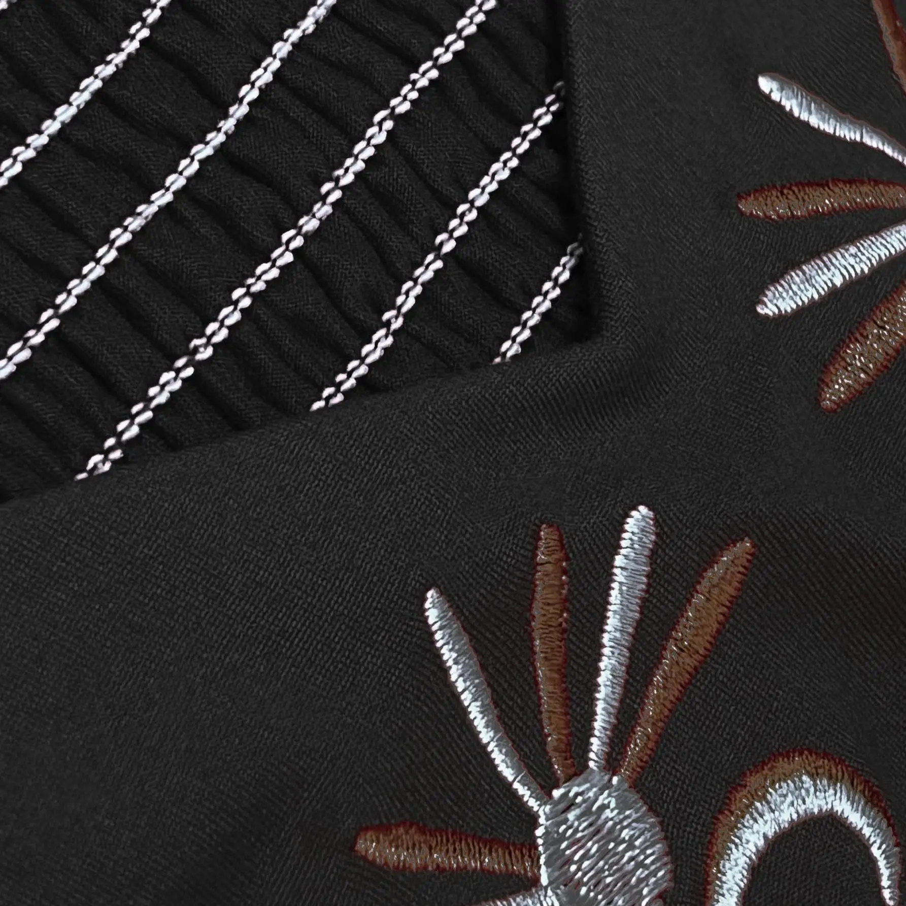 Ele الأزهار المطرزة الدكتور مع جرس Sves المرأة منتصف طول تنورة ألف خط صورة ظلية تخفيف Sle مرونة الخصر