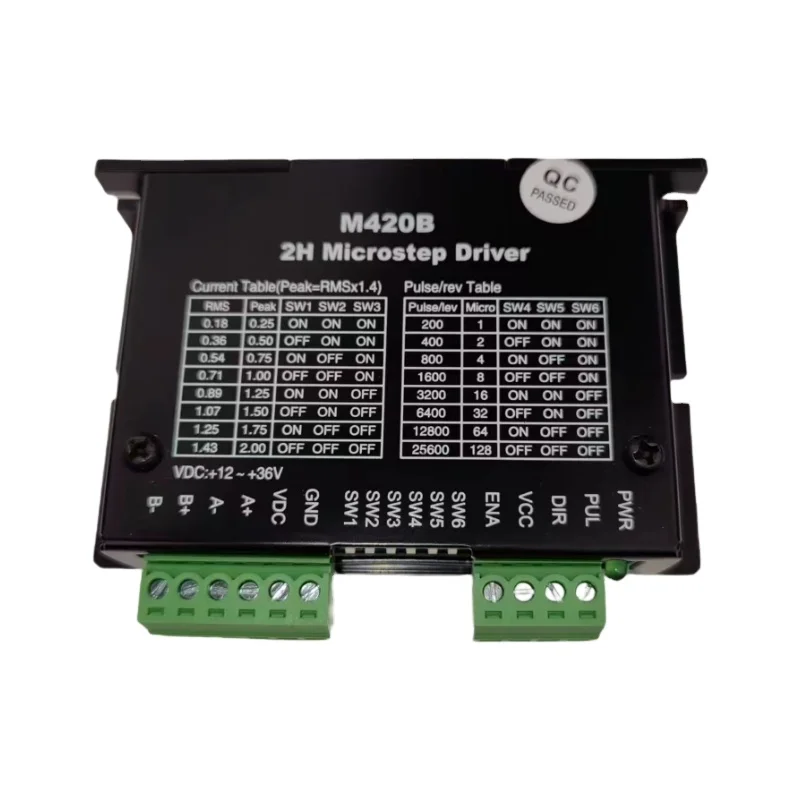 

M420B 2-фазный драйвер шагового двигателя 18-40 В постоянного тока 2 А для контроллера шагового двигателя NEMA 17 SUMTOR