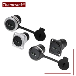 1pc Type C to USB 3.0 Connector D Type Chassis Connector Female Socket Panel Mounted Connector