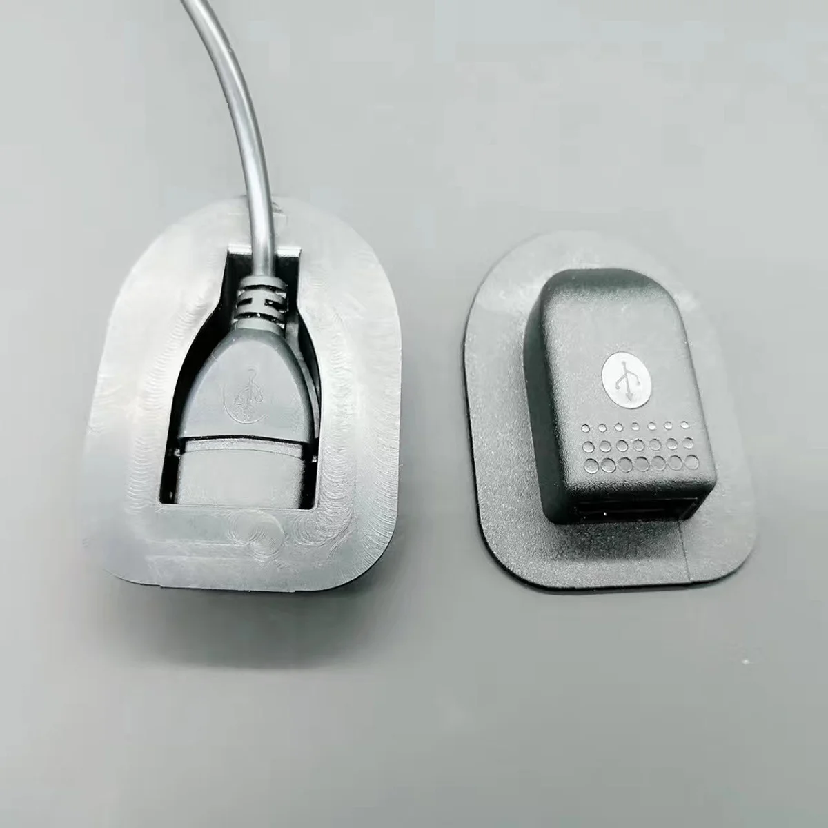 

USB Charging Cable Interface Black Plastic 51x4 2x1 cm Portable Adapter for Backpack Travel Laptop External USB Port