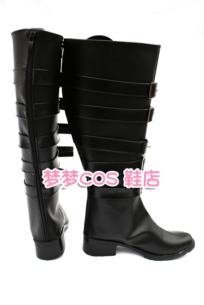 Alice: Madness Returns Alice Cosplay Buty Botki Anime Halloween Czarne Botki