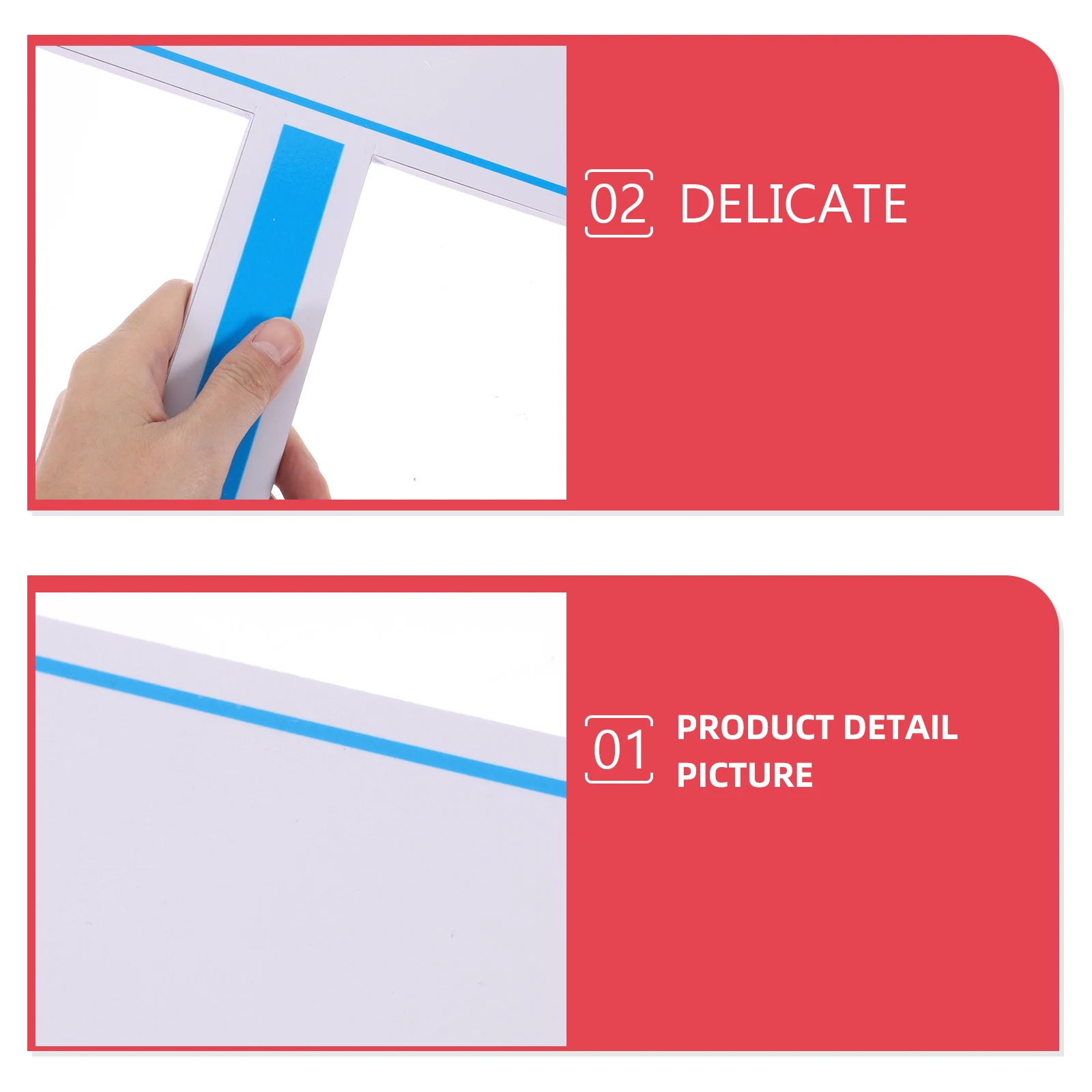 PVC 20x30cm Single Side Dry Erase Scoring Board Handheld Whiteboard for Judges Sports Events Auction Paddles Students Foam