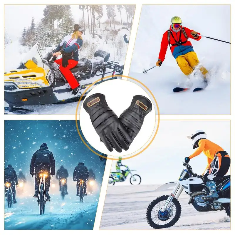 Guantes de invierno a prueba de frío para motocicleta, guantes militares de dedo completo para deportes al aire libre, guantes para Motocross, snowboard, esquí