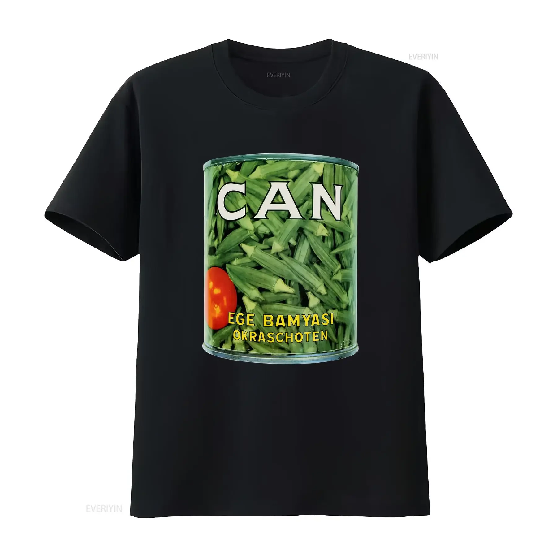Can Ege Bamyasi Okraschoten Print Men's T Shirt Retro Krautrock Prog Rock Faust Neu Style vintage Washed Slightly Soft