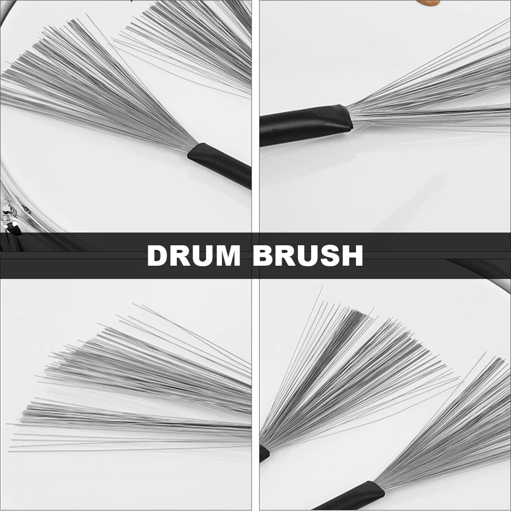 

Maple Sticks Percussion Instrument Steel Wire Drum Brush Brushes Jazz Accessories Drumstick
