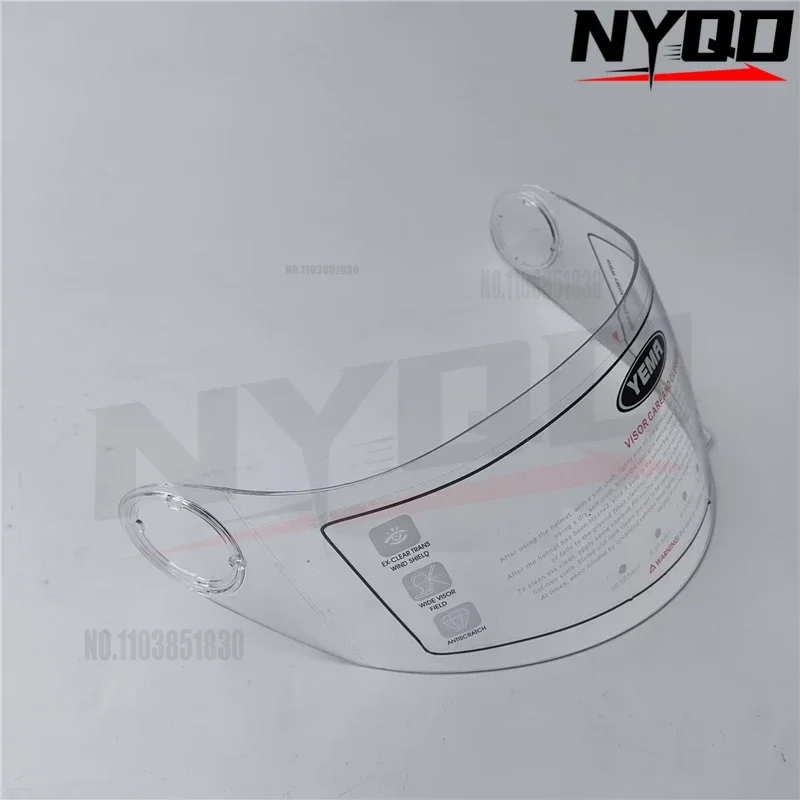 Visière originale pour casque YEMA 828/828S/827/827S, lentille haute définition, anti-buée, accessoires à vis en fibre