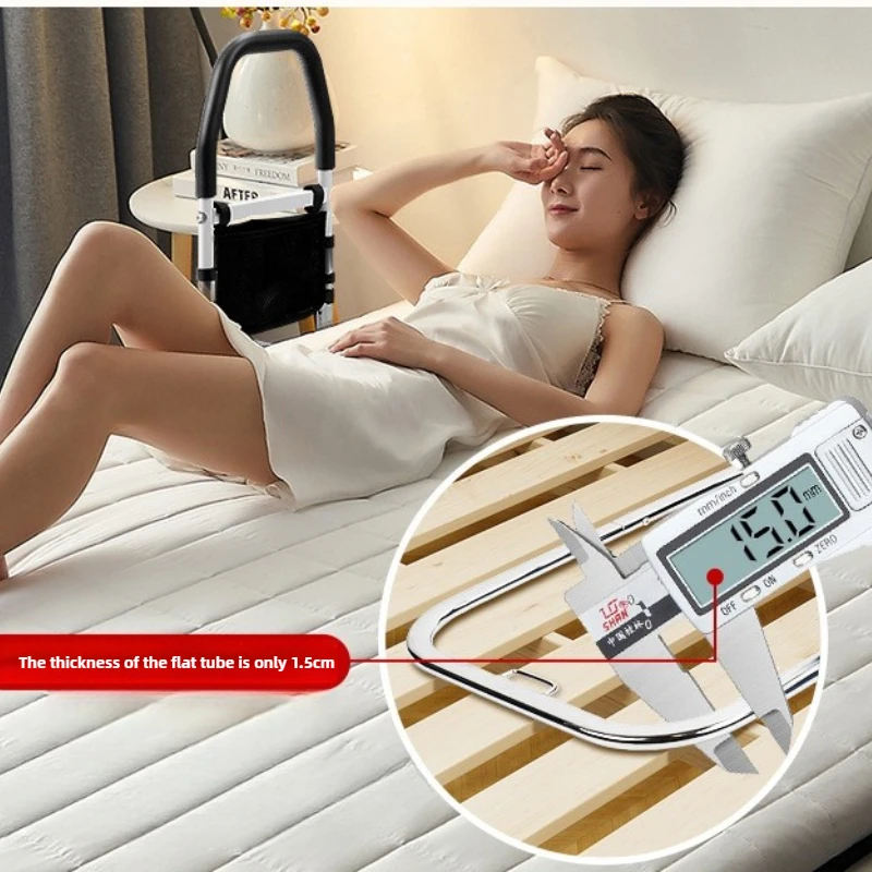 Ultimate Bed Safety Rail-No Drill Installation,Anti-Slip Grip Adjustable Height with LED Night Light for Elderly Fall Prevention