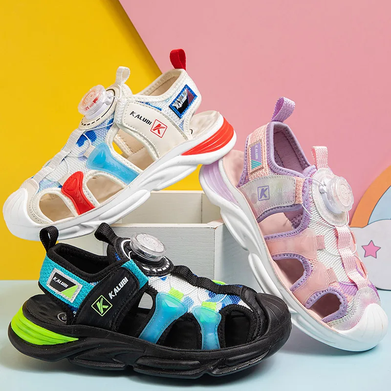 

Summer New Children's Baotou Sandals Baby Toddler Shoes Girls Beach Shoes Soft Bottom Non-slip Boys Sports Sandals Casual Shoes