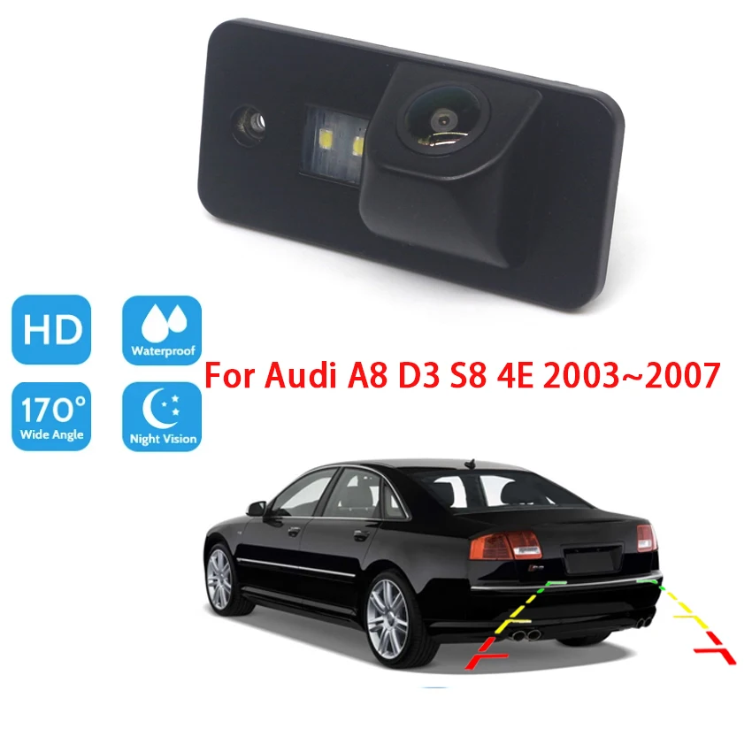 

Car Wireless Parking Reversing Camera For Audi A8 D3 S8 4E 2003 2004 2005 2006 2007 Waterproof high quality Night vision hd CCD