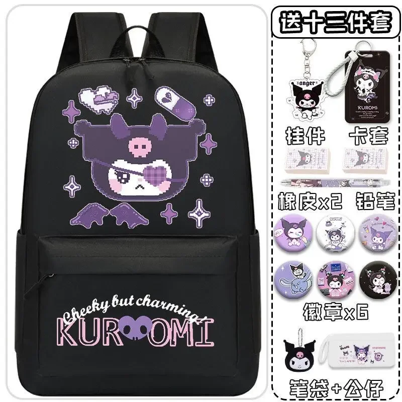 Sanrio-mochila escolar Clow M para estudiantes, protección de la columna vertebral, ligera y de gran capacidad, niños y niñas