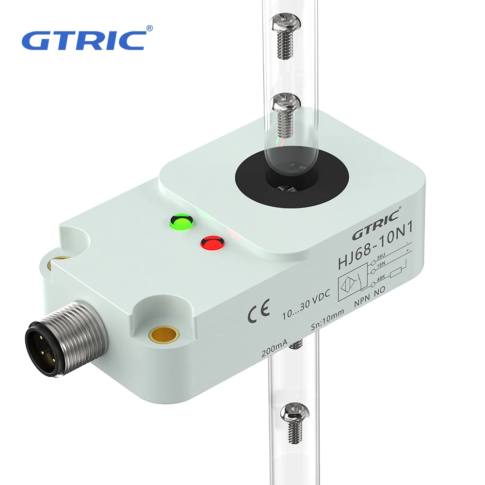 GTRIC Ring Inductive Sensor Proximity Switch M12 Connector NPN PNP 3/6/8/10/12/15/22/30mm Screw Steel Ball Metal Drop Detection