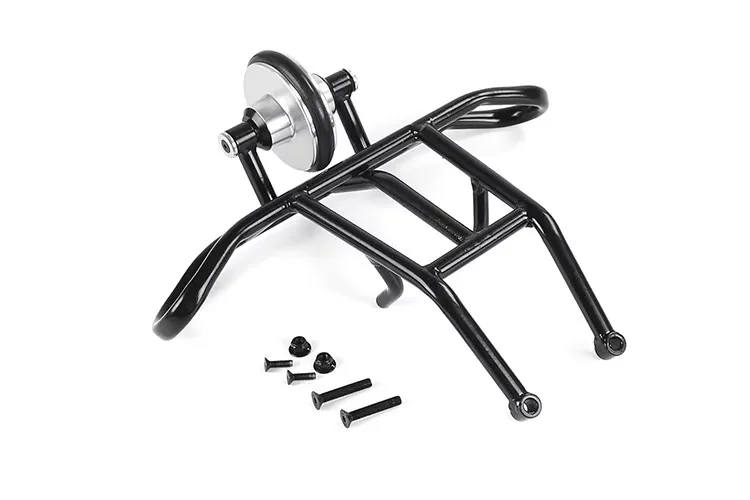 Integrierte Einzel- und Doppelräder aus Metall mit Kollisionsschutz hinten für 1/5 ROFUN HPI BAJA