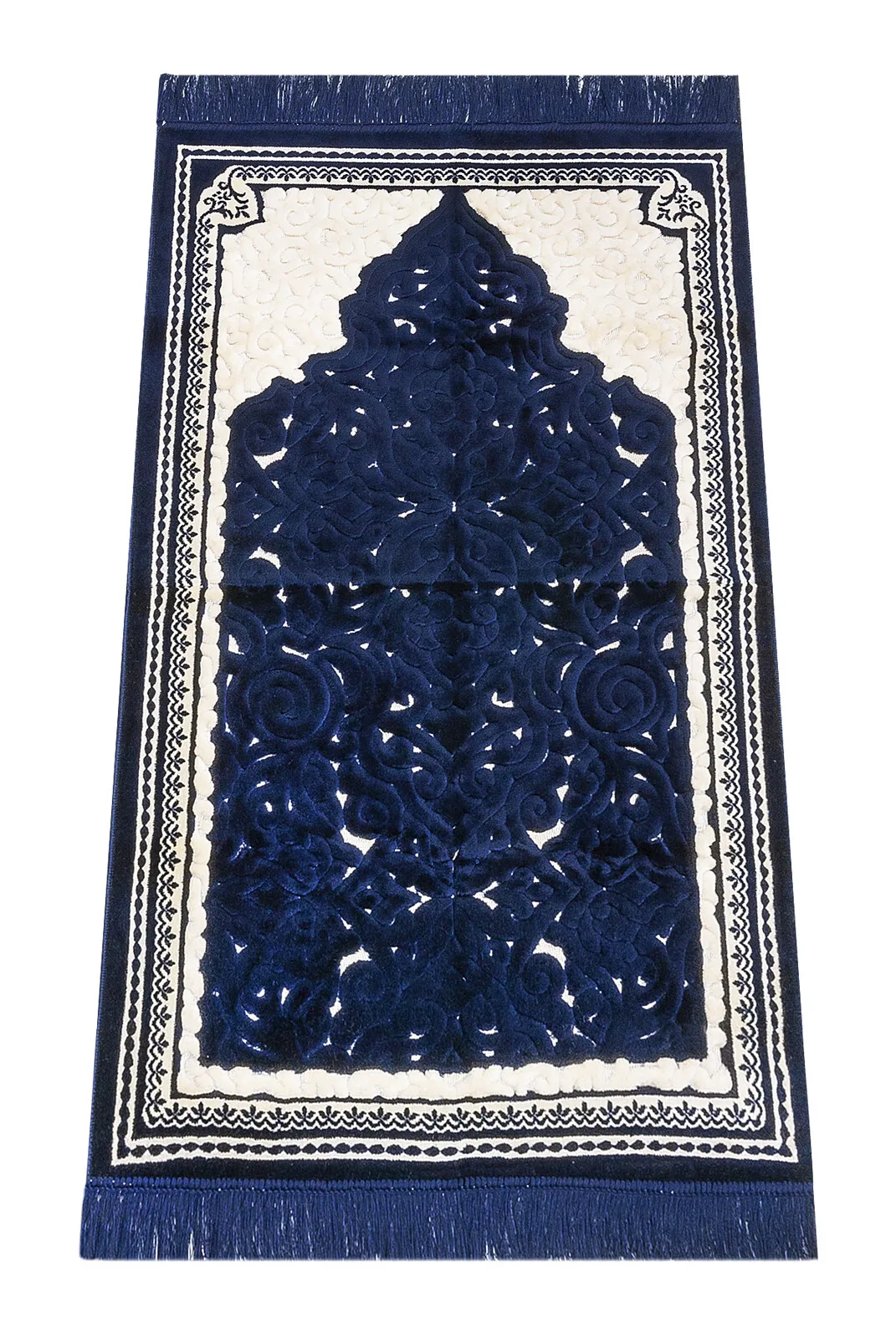 Sina Velvet Prayer Mat Navy Blue Muslim Islam Sheet Prayer Mat Holy Quraan Islamic Mats