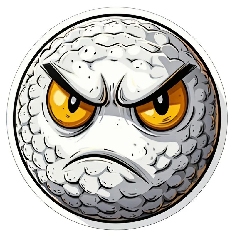 

Angry Ball Vinyl Sticker, Waterproof Cartoon Decal, Scratch-Resistant for Cars, Motorcycles, Scooters, Cups & Skateboards