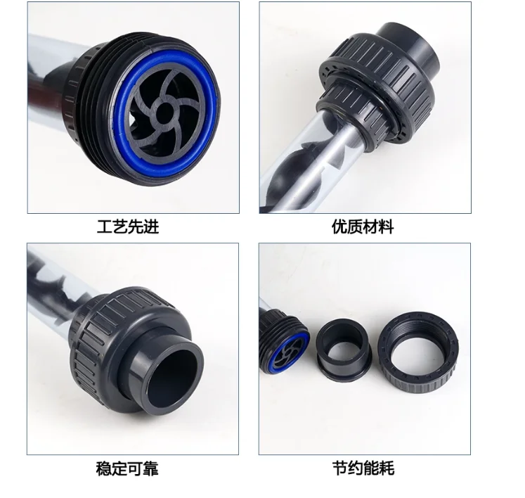 Dosing Pipeline Mixer DN15/20/25/32/40/50/65UPVC Static Mixer Liquid Water NEW 1PCS