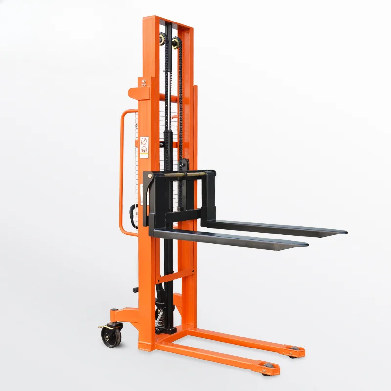 

Manual hydraulic stacker truck 1 ton 2.5 meters 3 meters double gantry forklift lift loading and unloading