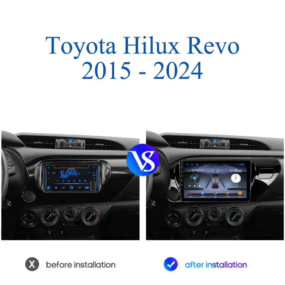 

Android 14.0 Car Radio For Toyota Hilux 2015 2016 2017 2018 2019 2020 2021 Auto GPS Navigation Multimedia Player DVD Head Unit