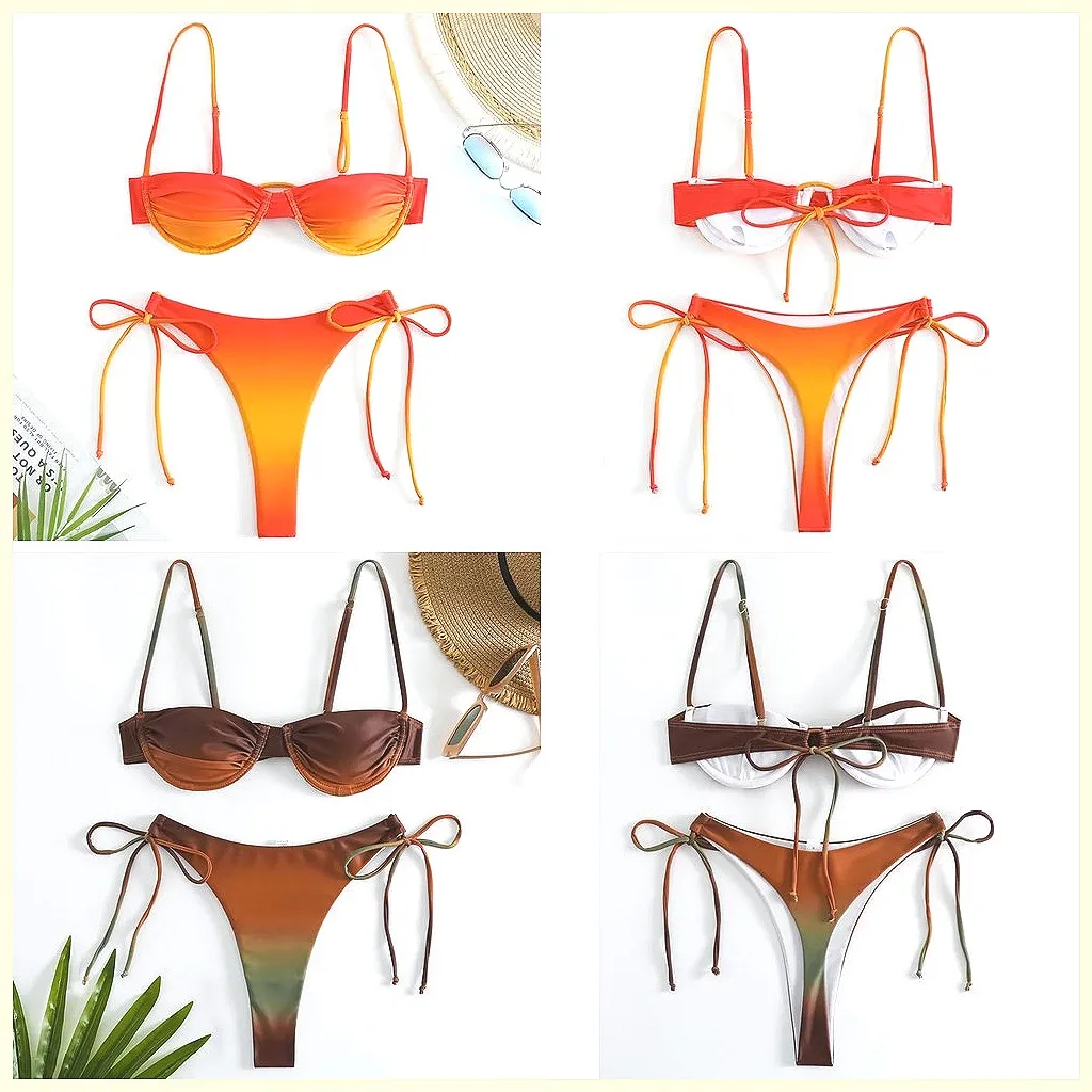 

Sexy Push Up Bikini Set Brazilian Beach Swimwear Women's Bathing Suits for Summer
