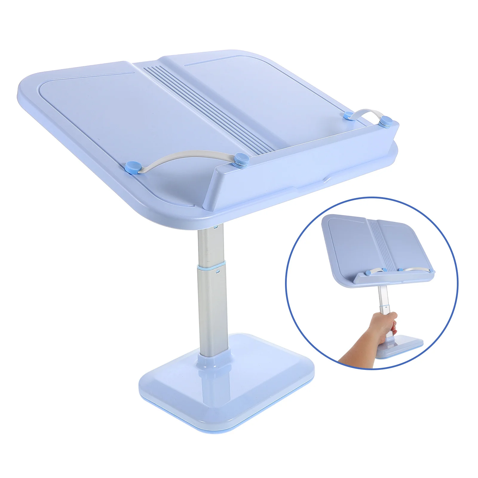 

Reading Stand Adjustable Height Multi-Angle Book Holder For Bed Desk Kids Adults Foldable Music Sheet Cookbook Stand