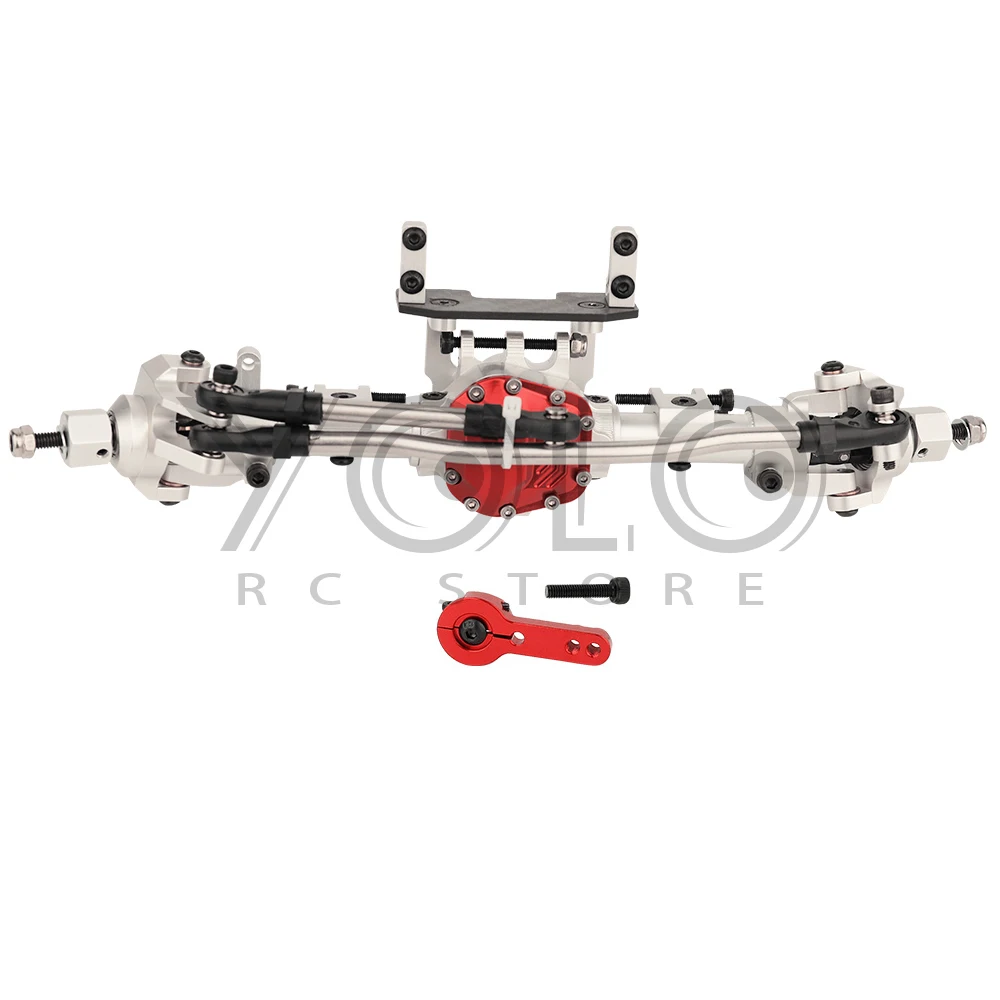 SCX10 II Aluminum Alloy CNC Straight Front Rear Axle 29T/8T for 1/10 RC Crawler Axial AR44 90047 90046 Kit Metal Upgrade Parts image 3