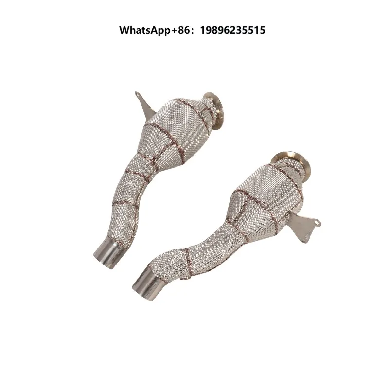 YT 304 Stainless Steel Cat Downpipes (with Catalyst) Car Exhaust System Header for 458